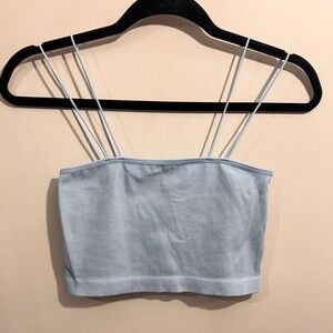 Forever 21 Blue Sleeveless Fitted Camisole